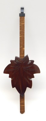 Cuckoo Clock Pendulum 3'' Maple Leaf Style NEW Brown German Made 8 3/4'' Length