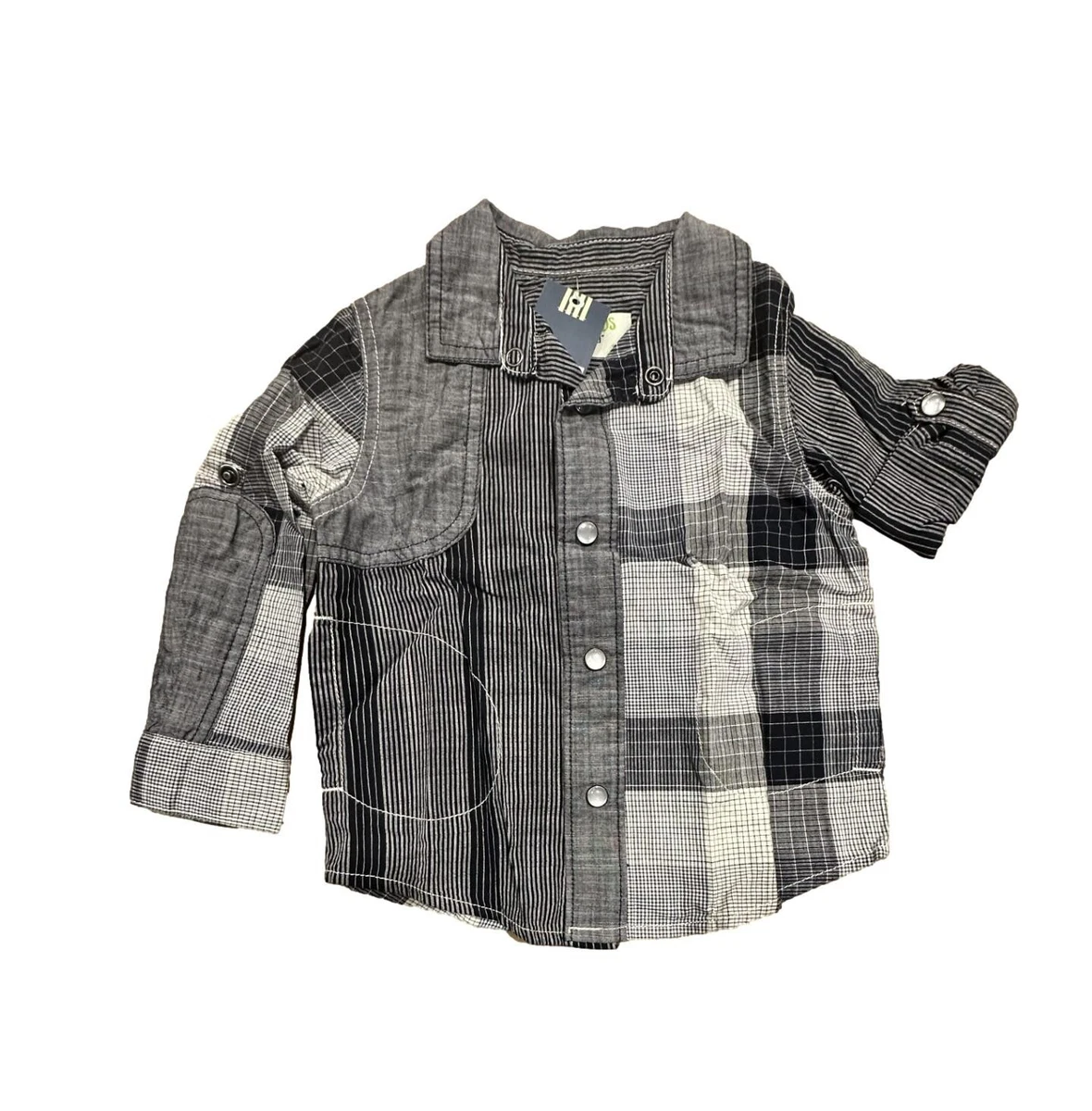 Find Toddler Gray Button Down Shirt Massive Deal 51 off www.kmmughal.pk