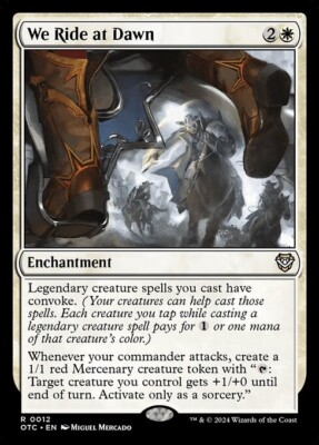 *MtG: 4x WE RIDE AT DAWN - Commander: Outlaws of Thunder Junction Rare*