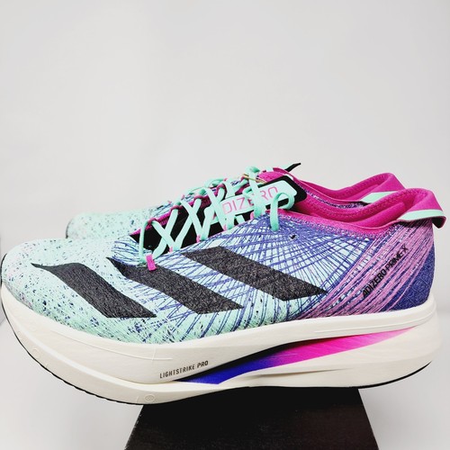Adidas adiZero PRIME X STRUNG ‘Pulse Mint Fuschia’ Size Men's 12.5 HQ3781 NWOB - Picture 6 of 10