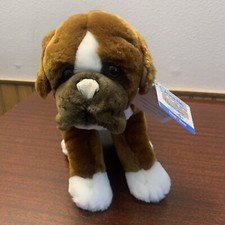 TOYS " " US Animal Alley Boxer Puppy 12" bean bag plush, new with tags, 2000