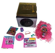 LoL Surprise Supa Fly Remix Hair Flip Doll Long Pink Hair Extras & Box
