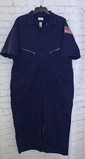 Walls Master Made Men's 54 Short Coveralls Blue Short Sleeve 100 Cotton