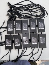 Dell Laptop Power Adapter Model: DA130PE1-00 19.5V 6.7A w/ Power Cord Lot of 10