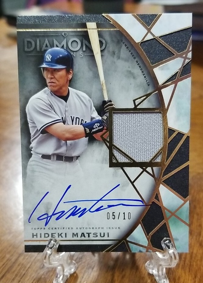 HIDEKI MATSUI 2017 TOPPS DIAMOND ICONS AUTO 松井秀喜 直筆