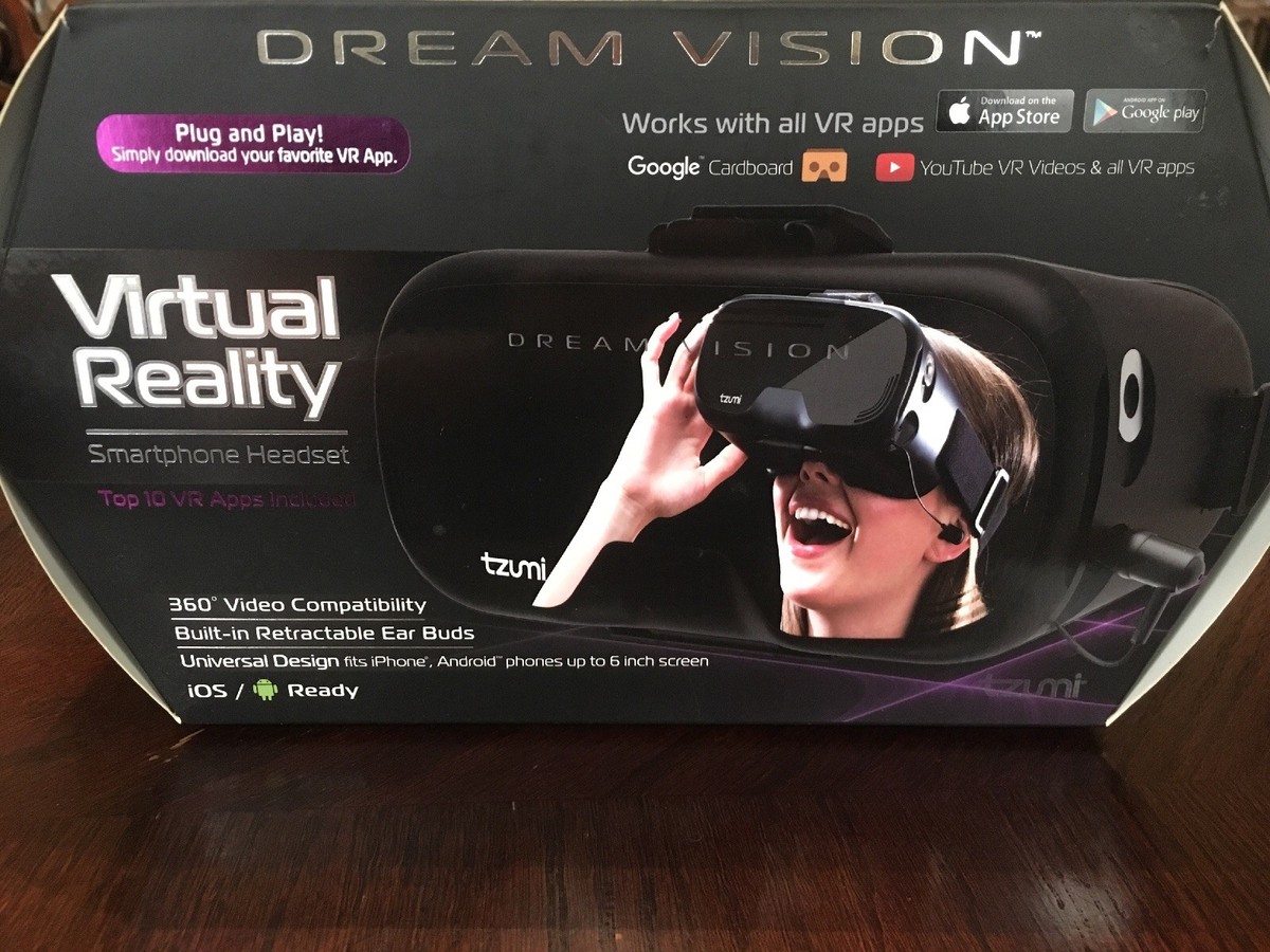 Tzumi Dream Vision Virtual Reality Smartphone Headset,  IOS/Android-iPhone-BLACK