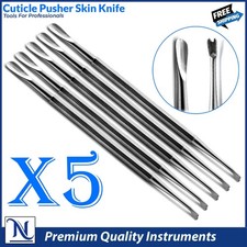 Professional Cuticle Nail Pusher Long Flat Skin Care Knife Finger Nail Cleaner