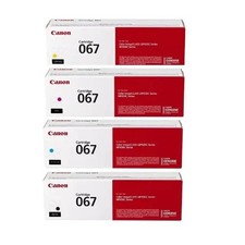 Canon 067 Toner Cartridge Set   CMYK Black, Cyan, Magenta, Yellow 