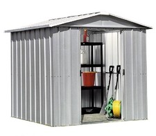 382 Returned Yardmaster Apex Metal Garden Shed Maximum External Size 6