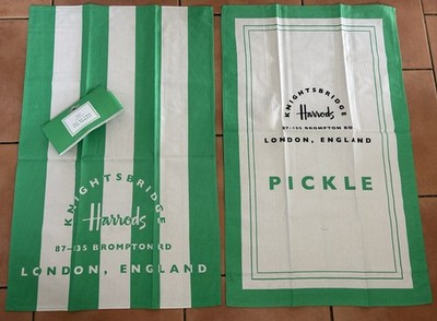Harrods T-Towel set 2 -new with priced sleeve - matching mugs | eBay