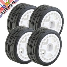 1/10 RC Rally Car WHEELS With TIRES Set for Tamiya  TT02 XV01 RC Crawler Car a