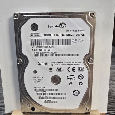 Seagate 320GB 2.5 SATA HDD ST9320320AS Laptop Hard Drive Tested Working