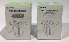 Pill Dispensers Large 6 Compartments Portable Pill Bottles Organizer 2-Black