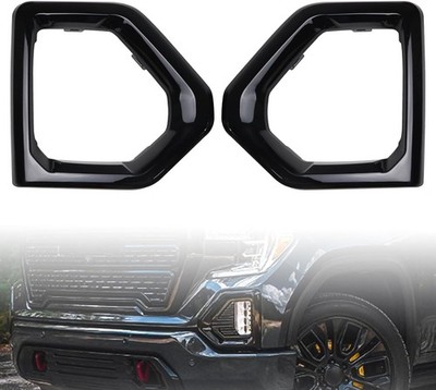 1 Par De Molduras Luces Antiniebla Para GMC Sierra 1500 Denali AT5 2019-2021
