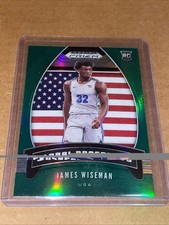 2020-21 Panini Prizm - Global Prospects James Wiseman #97 Green Prizm (RC)