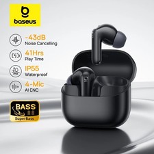 Baseus EP10 NC ANC Wireless Earbuds Bluetooth 6.0 41H Noise Cancelling IP55