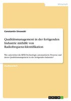 Constantin Sinowski | QualitäTsmanagement In Der Fertigenden Industrie...