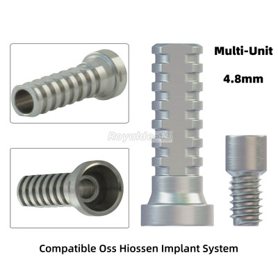 Dental Titanium Temporary Cylinder Multi Unit Tiny Screw  4.8 Compitible Fit Oss