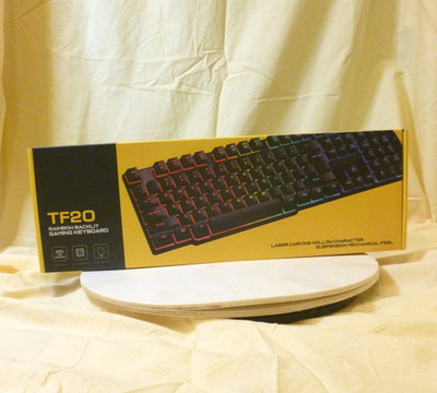 RGB Rainbow Backlit Gaming Keyboard - Wired, Suspension Mechanical