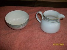 ROYAL DOULTON - BERKSHIRE PATTERN - SUGAR BOWL & MILK/CREAM JUG
