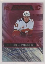 2021 Credentials Debut Ticket Access Autos Red 68/99 Matthew Phillips Auto 0uz9