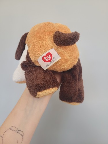 Ty Pluffies Whiffer Dog 2002 gorro de peluche suave juguete para bebé - Imagen 3 de 6