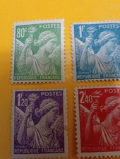 4 Timbres Iris Neufs* 1944. ( Voir Mes Ventes Autres Petits Prix.)