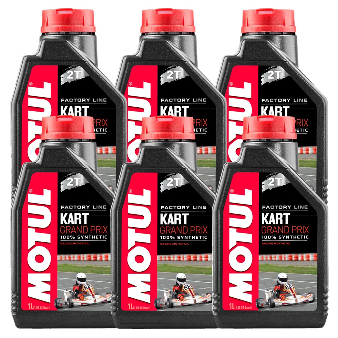6 LITRI OLIO MISCELA MOTUL KART GRAN PRIX 2T 100% SINTETICO ESTER RACING OIL