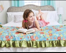Matilda Jane No Reservations Blanket Wish You Were Here Floral Green New 25828A
