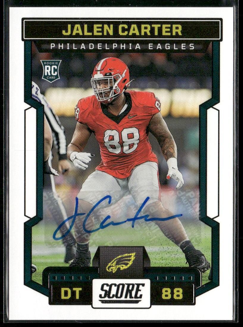 2023 Panini Score #369 Jalen Carter Signatures AUTO