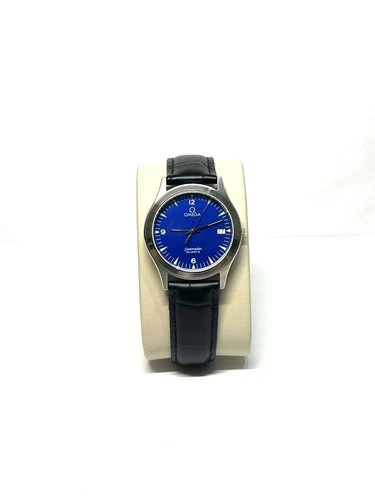 Vintage Omega Seamaster 1425 Blue Dial Men’s Luxury Quartz Watch