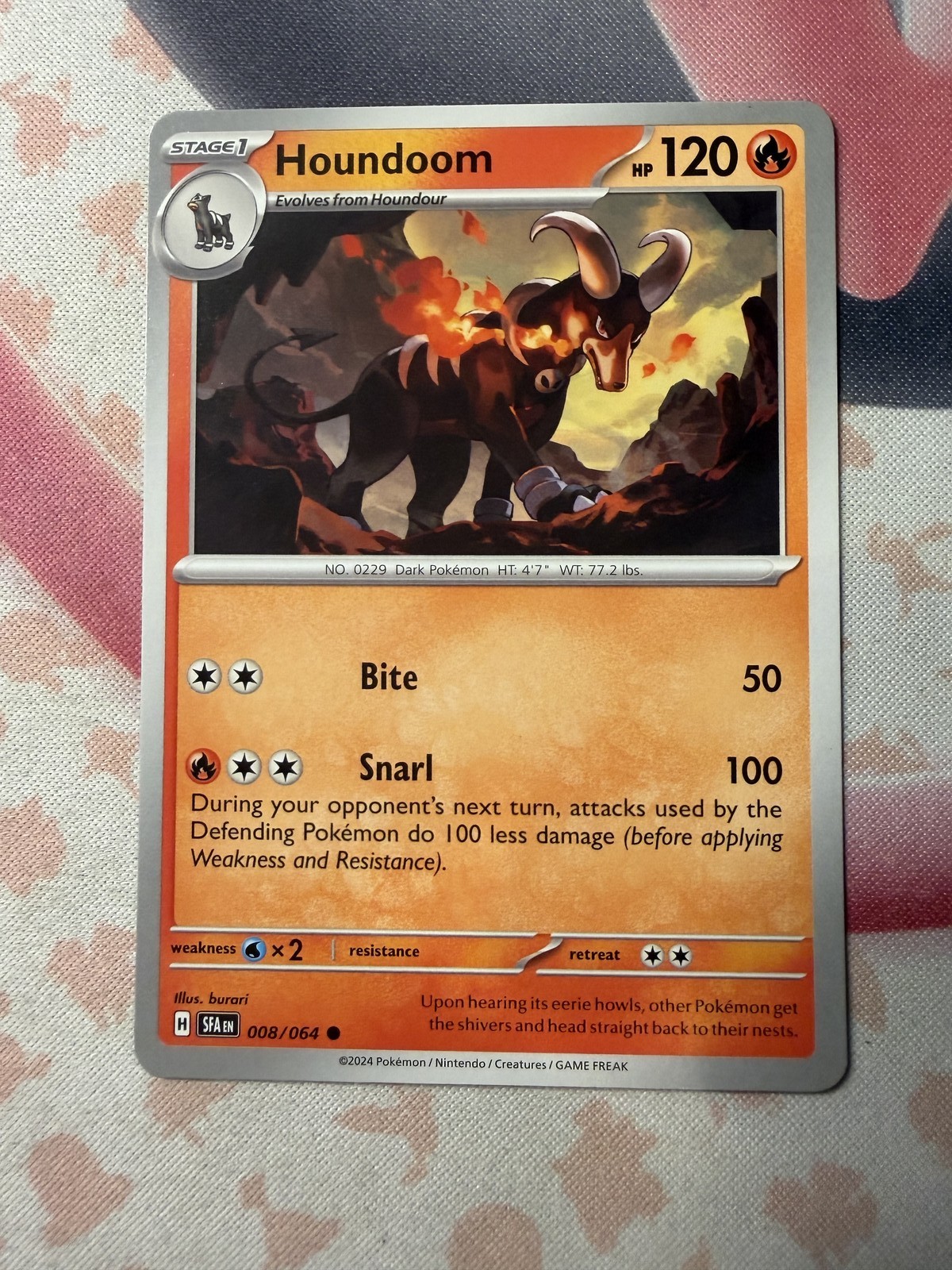 Houndoom - Common SV: Shrouded Fable 008/064 NM English