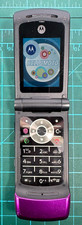 Motorola KRZR K1 T-Mobile Flip Phone Purple Camera Bluetooth Battery Powers On