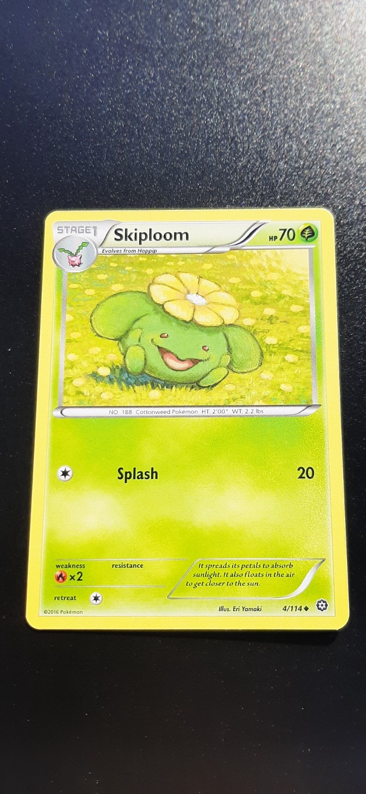 Skiploom 4/114 Steam Siege Uncommon Regular Pokemon Card TCG Trading Card Game