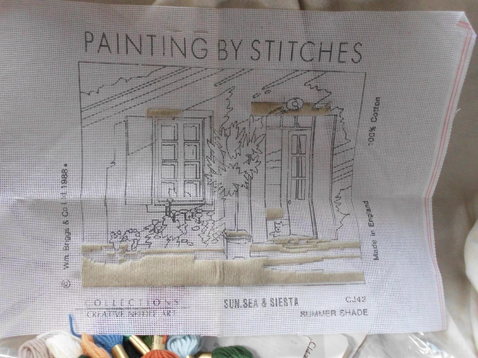 ANCHOR PAINTING by STITCHES SUMMER SHADE SERIES 'SUN, SEA & SIESTA' 1988 KIT - Image 3 of 4