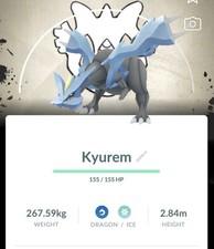 Pok mon Go-NON Shiny Kyurem-Go Fest Global Background TRADE-Trade Registered