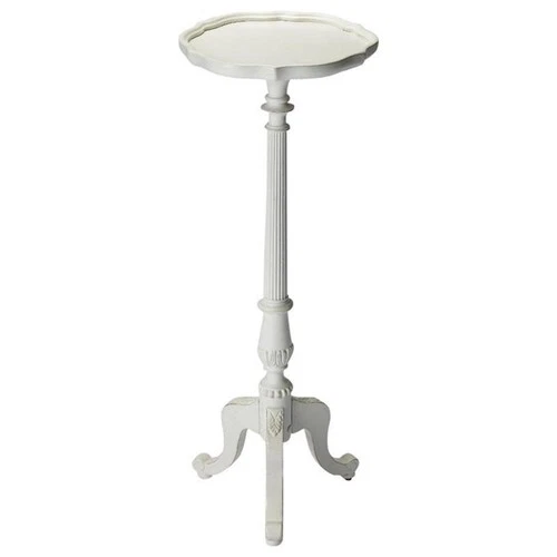 Butler Specialty Masterpiece Round Pedestal Plant Stand In White - Picture 1 of 3