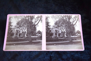 Stereoview Private 1890s Henry Beers Home Fairfield CT FINE