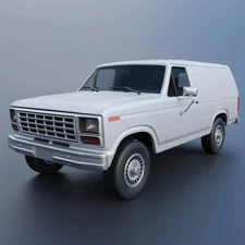 3D Printed RC Body/shell  1/10 1980 Ford B150 Panel Truck