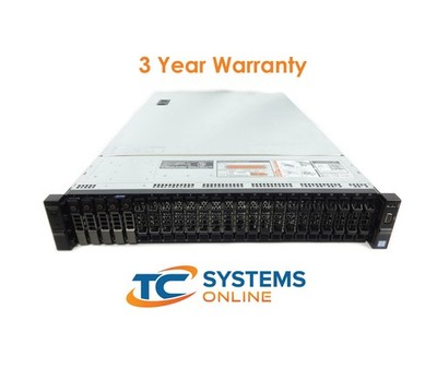 Poweredge R730XD 26SFF 128GB 2x E5-2620V4 2.1GHZ=16Cores 5x 120GB SATA SSD H730P