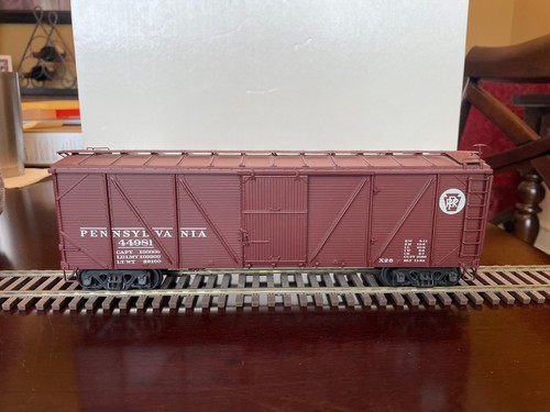 Precision Scale Co O Scale Brass #15531 40’ AAR 50 Ton Box Car Pennsylvania - Picture 7 of 13