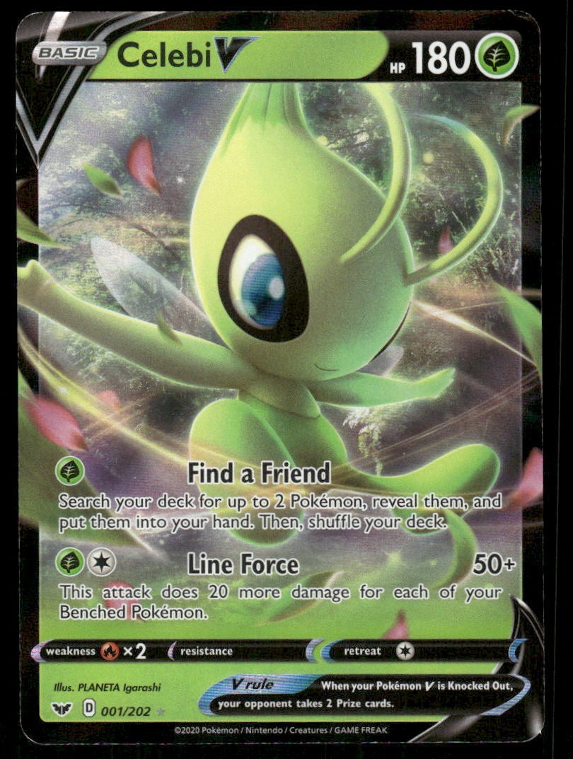 Pokemon Tcg Celebi V #1 Pokemon Sword & Shield NM
