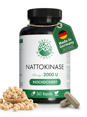 Green Naturals  Nattokinase (20.000 FU/g)   Hochdosiert: 100 mg Nattokinase... 