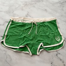 PINK Victoria's Secret Wild Green Logo Dorm Boyshort Boy Short Panty XL