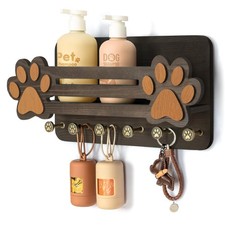 MTERSN Decorative Dog Leash Holder for Wall - Cute Dog Accessories Organizer ...