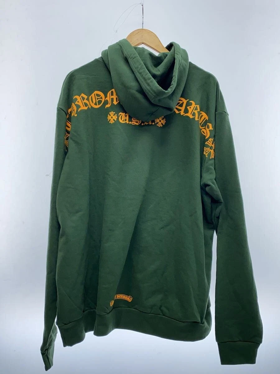 Felpa con cappuccio CHROME HEARTS ONLINE ESCLUSIVA CH ARCH USA PULLOVER XXL GRN usata