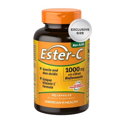 American Health Ester-C 1000 Mg Bioflavonoids Capsules 24Hour Immune Support