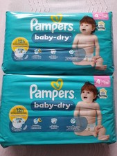 Pampers baby-dry taille 4 (9-14kg) lot 86 couches bébé