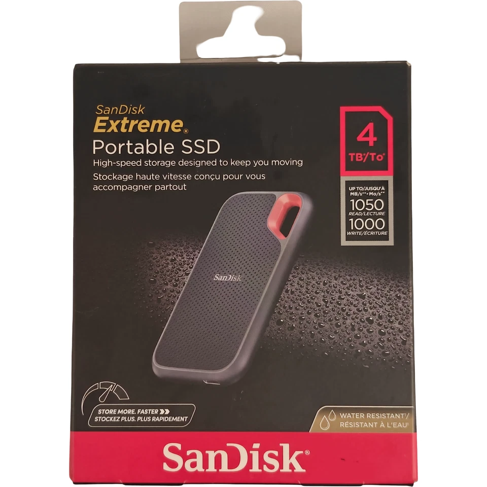 SanDisk Extreme PRO 4TB Portable SSD USB-C 2000MB/s – Open Box - Image 2 of 4