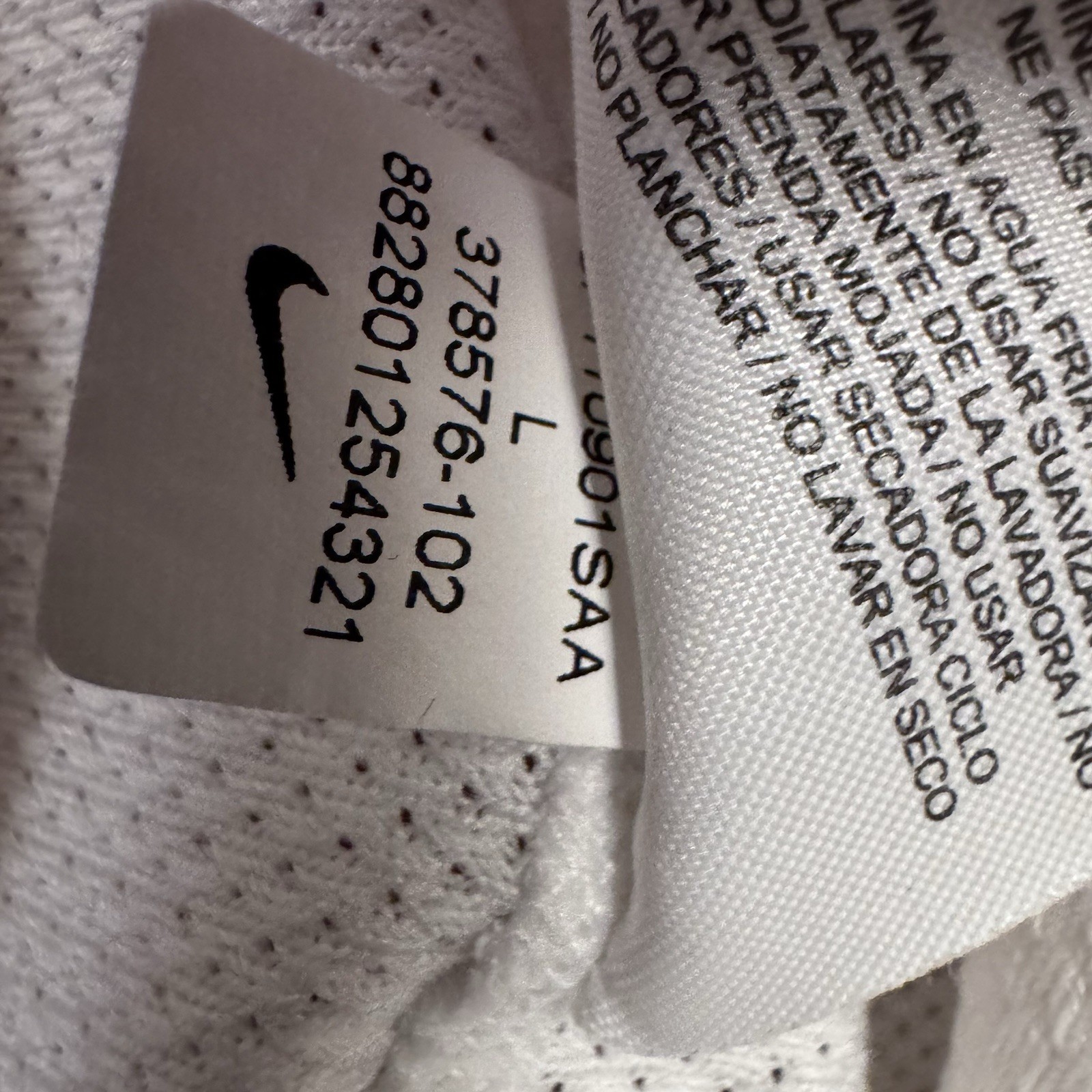 Nike Shirt Mens Large White Dri Fit Running Short Sleeve Tennis Active thumbnail 5